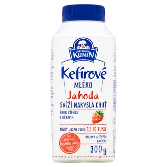 Mlékárna Kunín Kefírové mléko jahoda 300g