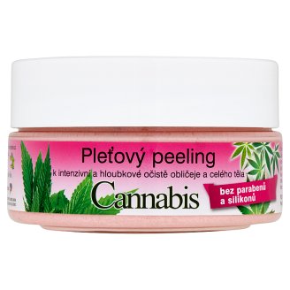 Bione Cosmetics Bio Cannabis pleťový peeling k očistě obličeje a celého těla 200g