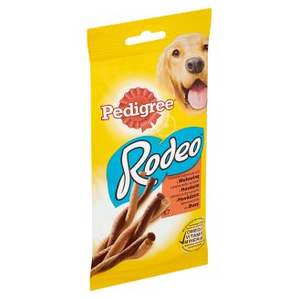 Pedigree Rodeo Lahodné závitky na žvýkání s hovězím 7 tyčinek 122g