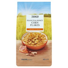 Tesco Peanuts & Honey Corn Flakes 250g