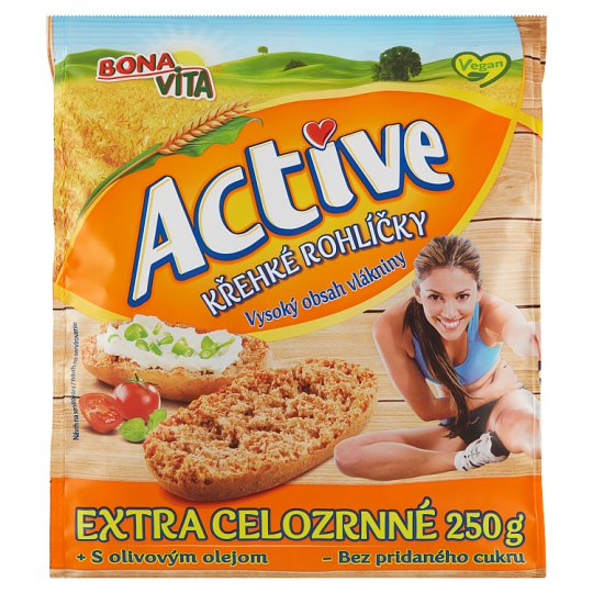 Bona Vita Active Křehké rohlíčky grahamové 250g