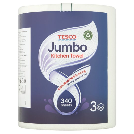 Tesco Jumbo kuchyňské utěrky 3-vrstvé 1 role