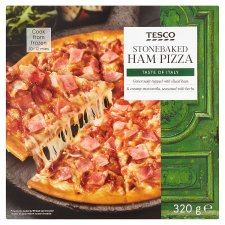 Tesco Stonebaked Ham Pizza 320g