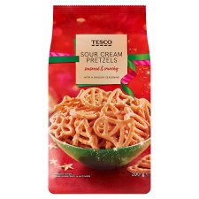 Tesco Sour Cream Pretzels 200g