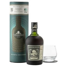 Diplomático Reserva Exclusiva rum 0,7l + 1 sklenice a podtácek