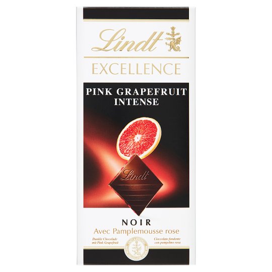 Lindt Excellence Hořká čokoláda s příchutí grapefruitu 100g
