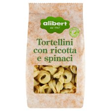 Alibert Tortellini s náplní ricotta a špenát 250g