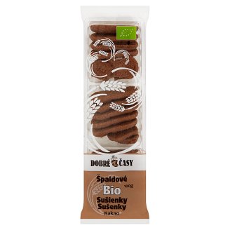 Dobré Časy Špaldové bio sušenky kakao 100g