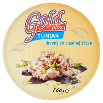 Gold Plus Tuňák drcený ve vlastní šťávě 160g