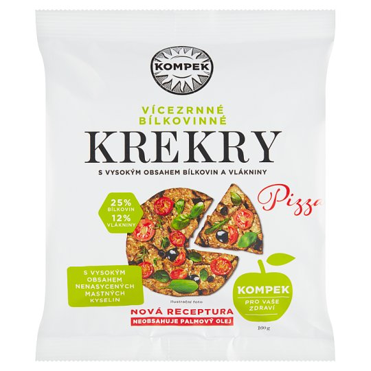 Kompek Protein Multigrain Crackers Pizza 160g