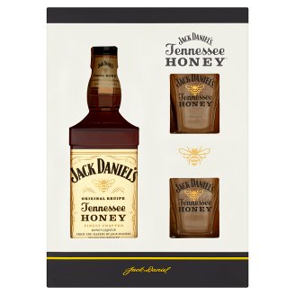Jack Daniel's Tennessee Honey 0,7l - dárkové balení (2x whiskey sklenička)