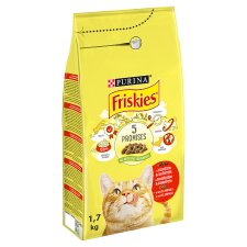 Friskies® s lahodnou kombinací hovězího a kuřete a se zeleninou 1,7kg