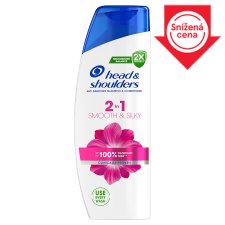 Head & Shoulders Smooth & Silky 2in1 Anti Dandruff Shampoo 330 ml. Fresh Clean Feeling