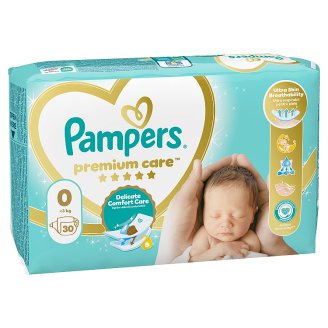Pampers Premium Care Velikost 0 (Mikro) < 2,5 kg, 30 Kusů