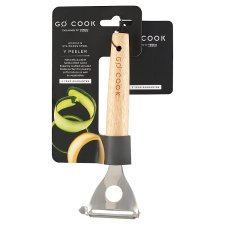 Go Cook Acacia & Stainless Steel Y Peeler