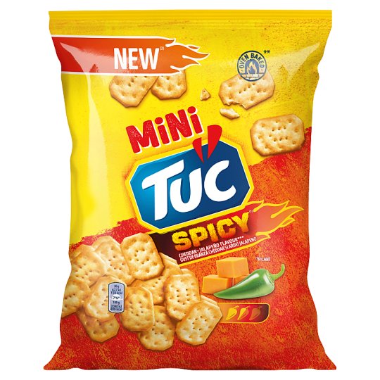 Tuc Mini Crackers with Cheddar Cheese and jalapeño Pepper Flavour 85g