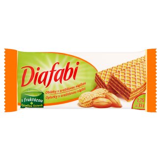 Pečivárne Liptovský Hrádok Diafabi oplatky s arašídovou náplní 35g