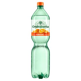 Ondrášovka Jemně perlivá minerální voda s příchutí pomeranč 1,5l