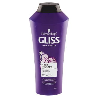 Gliss Kur Fiber Therapy šampon pro namáhané vlasy barvením a stylingovými úpravami 400ml