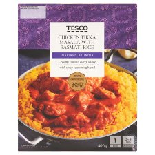 Tesco Omáčka Tikka Masala s basmati rýží a kuřecím masem 400g