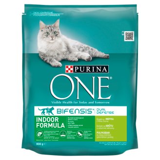 Purina ONE Indoor bohaté na krůtu a celozrnné obiloviny 800g