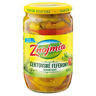 Znojmia Čertovské feferony beraní rohy 620g