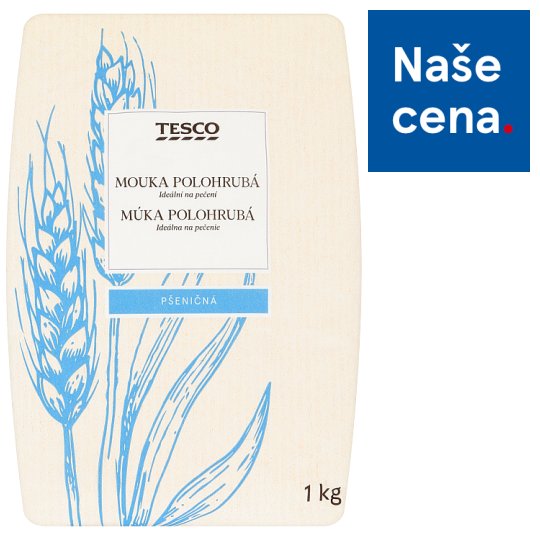 Tesco Mouka polohrubá pšeničná 1kg