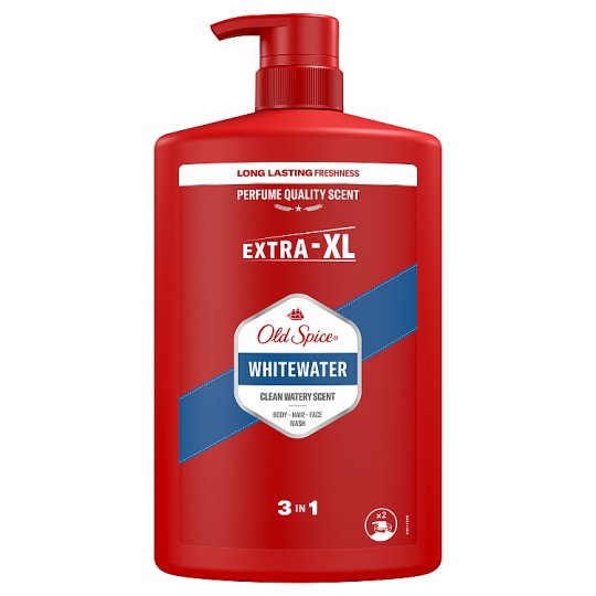 Old Spice Whitewater Shower Gel And Shampoo For Men 1000 Ml 3 In 1 Long Lasting Fresh Tesco