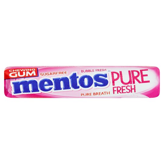 Mentos Pure Fresh Bubble Fresh Chewing Gum 15.5g Tesco Groceries