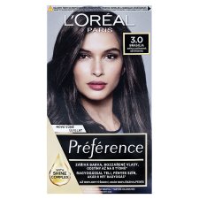 L'Oréal Paris Préférence permanentní barva na vlasy 3 /Brasilia-hnědá tmavá, 60 +90 +54 ml