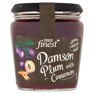 Tesco Finest Extra džem švestkový se skořicí 340g
