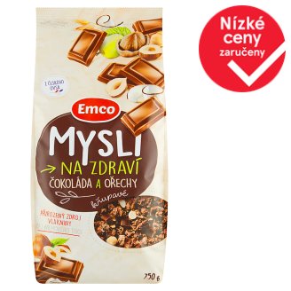 Emco Mysli na Zdraví Křupavé čokoláda a ořechy 750g