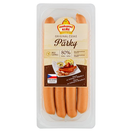 Vodňanské Kuře Original české párky 200g