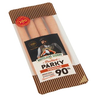 Kostelecké Uzeniny Poctivý vídeňský párek 0,180kg