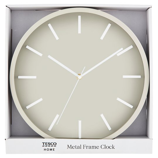 Tesco Home Metal Frame Clock Tesco Groceries