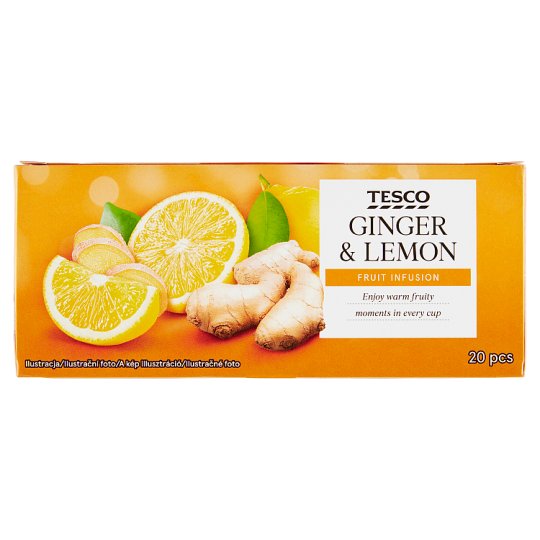 Tesco Ginger & Lemon Fruit Tea 20 x 2g (40g)