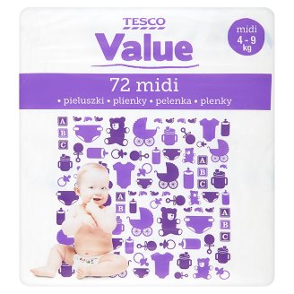 Tesco Value Plenky midi 72 ks