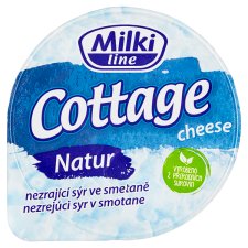 Milki Line Cottage Cheese Natur nezrající sýr ve smetaně 150g