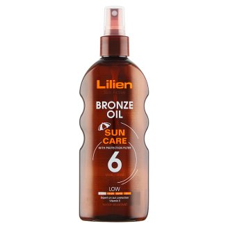 Lilien Sun Active Bronze voděodolný olej SPF 6 200ml