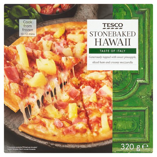 Tesco Stonebaked Hawaii Pizza 320g
