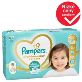 Pampers Premium Care Velikost 5 (Junior) 11 – 18 kg, 44 Kusů