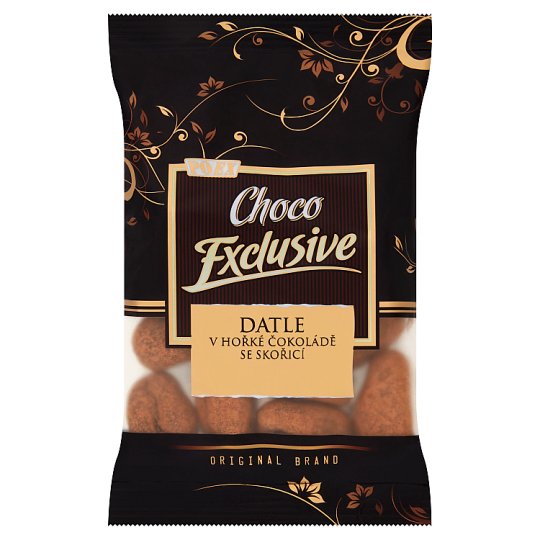 Poex Choco Exclusive Datle v hořké čokoládě se skořicí 150g