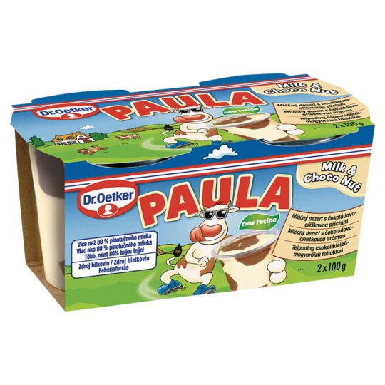 Dr. Oetker Paula Milk & Choco Nut 2 x 100g