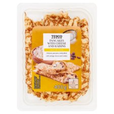 Tesco Pancakes with Cheese and Raisins 400g