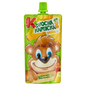 Kubík 100% ovocná kapsička banán jablko 100g