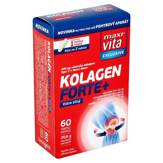 Maxi Vita Exclusive Kolagen forte+ extra silný 60 kapslí 20,6g