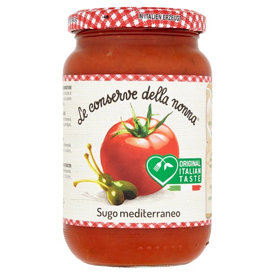 Le Conserve della Nonna Sugo Mediterraneo rajčatová omáčka s kapary 350g