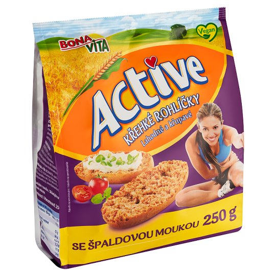Bona Vita Active Křehké rohlíčky se špaldovou moukou 250g