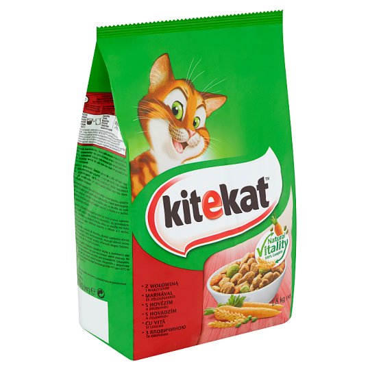 Kitekat S hovězím a zeleninou 1,8kg