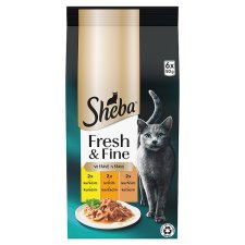 Sheba Fresh & Fine Kompletní mokré krmivo pro dospělé kočky ve šťávě 6 x 50g (300g)